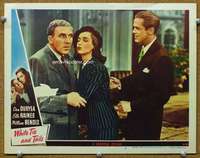 g019 WHITE TIE & TAILS movie lobby card #8 '46 Dan Duryea, Ella Raines