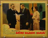 g026 WINE, WOMEN & HORSES movie lobby card '37 Barton MacLane, Bates