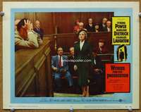 g029 WITNESS FOR THE PROSECUTION movie lobby card #3 '58 Dietrich