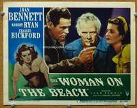 g032 WOMAN ON THE BEACH movie lobby card #6 '46 Bennett, Ryan, Bickford