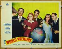 g033 WORLD PREMIERE movie lobby card '41 Barrymore, Frances Farmer