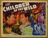 f127 CHILDREN OF THE WILD title movie lobby card '39 wild image!