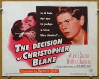 f142 DECISION OF CHRISTOPHER BLAKE title movie lobby card '48 Alexis Smith