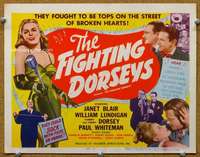 f145 FABULOUS DORSEYS title movie lobby card R53 Fighting Dorseys!