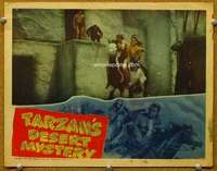 f922 TARZAN'S DESERT MYSTERY movie lobby card '43 Johnny Weissmuller