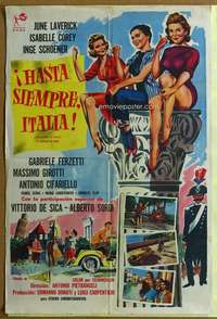 h088 IT HAPPENED IN ROME Argentinean movie poster '57 Italy!