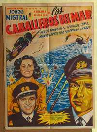 h384 NEUTRALIDAD Mexican movie poster '49 Jorge Mistral