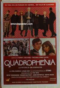 h092 QUADROPHENIA Argentinean movie poster '79 The Who, rock & roll!