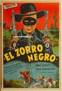 h093 RIDIN' THE TRAIL Argentinean movie poster '40 Fred Scott