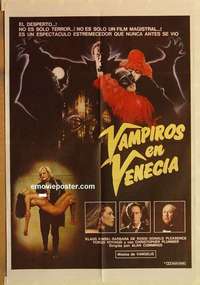 h097 VAMPIRE IN VENICE Argentinean movie poster '86 Klaus Kinski