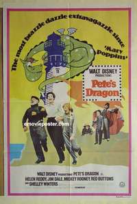 h787 PETE'S DRAGON Aust one-sheet movie poster '77 Walt Disney, Helen Reddy
