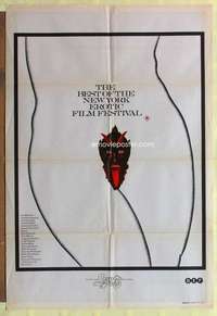 h726 BEST OF THE NEW YORK EROTIC FILM FESTIVAL Aust one-sheet movie poster '70