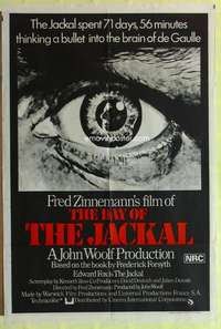 h741 DAY OF THE JACKAL Aust one-sheet movie poster '73 Fred Zinnemann