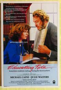 h746 EDUCATING RITA Aust one-sheet movie poster '83 Caine, Walters
