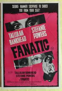 h744 DIE DIE MY DARLING Aust one-sheet movie poster '72 Bankhead, Fanatic!