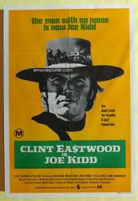 h765 JOE KIDD Aust one-sheet movie poster '72 different image and tagline!