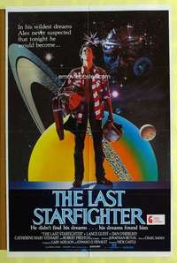 h768 LAST STARFIGHTER Aust one-sheet movie poster '84 Lance Guest, sci-fi