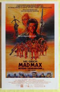 h774 MAD MAX BEYOND THUNDERDOME Aust one-sheet movie poster '85 Mel Gibson