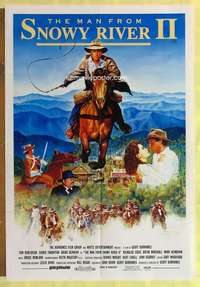 h776 MAN FROM SNOWY RIVER 2 Aust one-sheet movie poster '88 Tom Burlinson