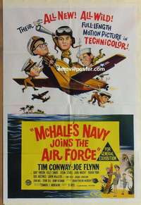 h777 McHALE'S NAVY JOINS THE AIR FORCE Aust one-sheet movie poster '65
