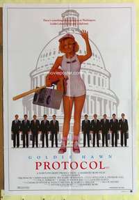 h793 PROTOCOL Aust one-sheet movie poster '84 Goldie Hawn, Chris Sarandon