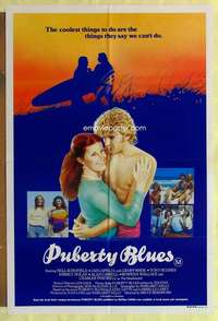 h795 PUBERTY BLUES Aust one-sheet movie poster '83 Bruce Beresford