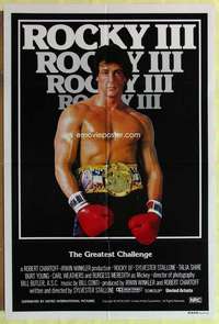 h801 ROCKY 3 Aust one-sheet movie poster '82 Sylvester Stallone, Mr. T