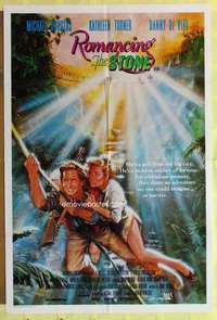 h802 ROMANCING THE STONE Aust one-sheet movie poster '84 Robert Zemeckis