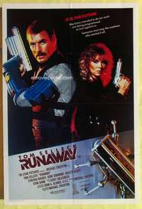 h803 RUNAWAY Aust one-sheet movie poster '84 Tom Selleck, Gene Simmons