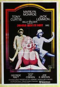 h807 SOME LIKE IT HOT Aust one-sheet movie poster R80 sexy Marilyn Monroe!