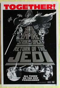 h809 STAR WARS TRILOGY Aust 1sh movie poster '83 George Lucas