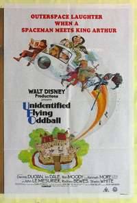 h818 UNIDENTIFIED FLYING ODDBALL Aust one-sheet movie poster '79 Disney