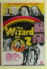 h821 WIZARD OF OZ Aust one-sheet movie poster R70s all-time classic!