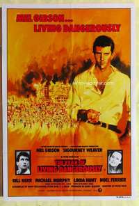 h823 YEAR OF LIVING DANGEROUSLY Aust one-sheet movie poster '83 Mel Gibson