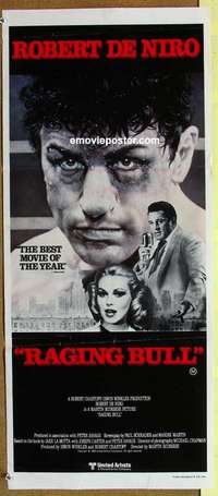h897 RAGING BULL Australian daybill movie poster '80 Robert De Niro, Martin Scorsese