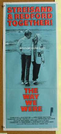 h931 WAY WE WERE Australian daybill movie poster '73 Streisand, Redford