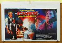 h035 SCANNERS Belgian movie poster '81 David Cronenberg, wild sci-fi!