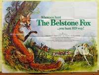 h187 BELSTONE FOX British quad movie poster '73 nature documentary!