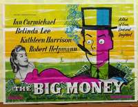 h191 BIG MONEY British quad movie poster '56 Belinda Lee, Carmichael