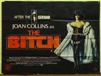 h194 BITCH British quad movie poster '79 super sexy Joan Collins!