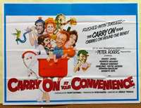 h226 CARRY ON ROUND THE BEND British quad movie poster '71 sex!