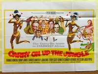 h227 CARRY ON UP THE JUNGLE British quad movie poster '70 Africa sex!