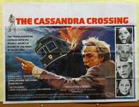 h229 CASSANDRA CROSSING British quad movie poster '77 Sophia Loren