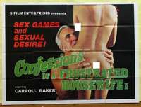 h232 CONFESSIONS OF A FRUSTRATED HOUSEWIFE British quad movie poster '76
