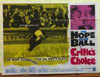 h237 CRITIC'S CHOICE British quad movie poster '63 Bob Hope, Lucy Ball