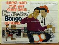 h238 EXPRESSO BONGO British quad movie poster '60 R. Hoyte artwork!