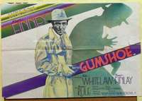 h242 GUMSHOE British quad movie poster '72 film noir, Albert Finney