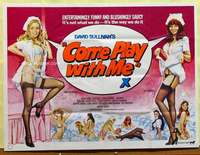h248 THANK YOU AUNT British quad movie poster '69 Come Play with Me!