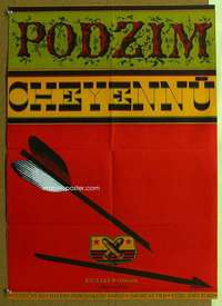 h022 CHEYENNE AUTUMN Czech movie poster '68 John Ford, Ziegler art!