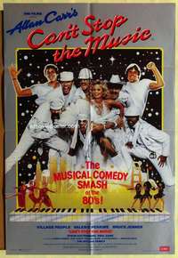 h147 CAN'T STOP THE MUSIC English one-sheet movie poster '80 Village People!